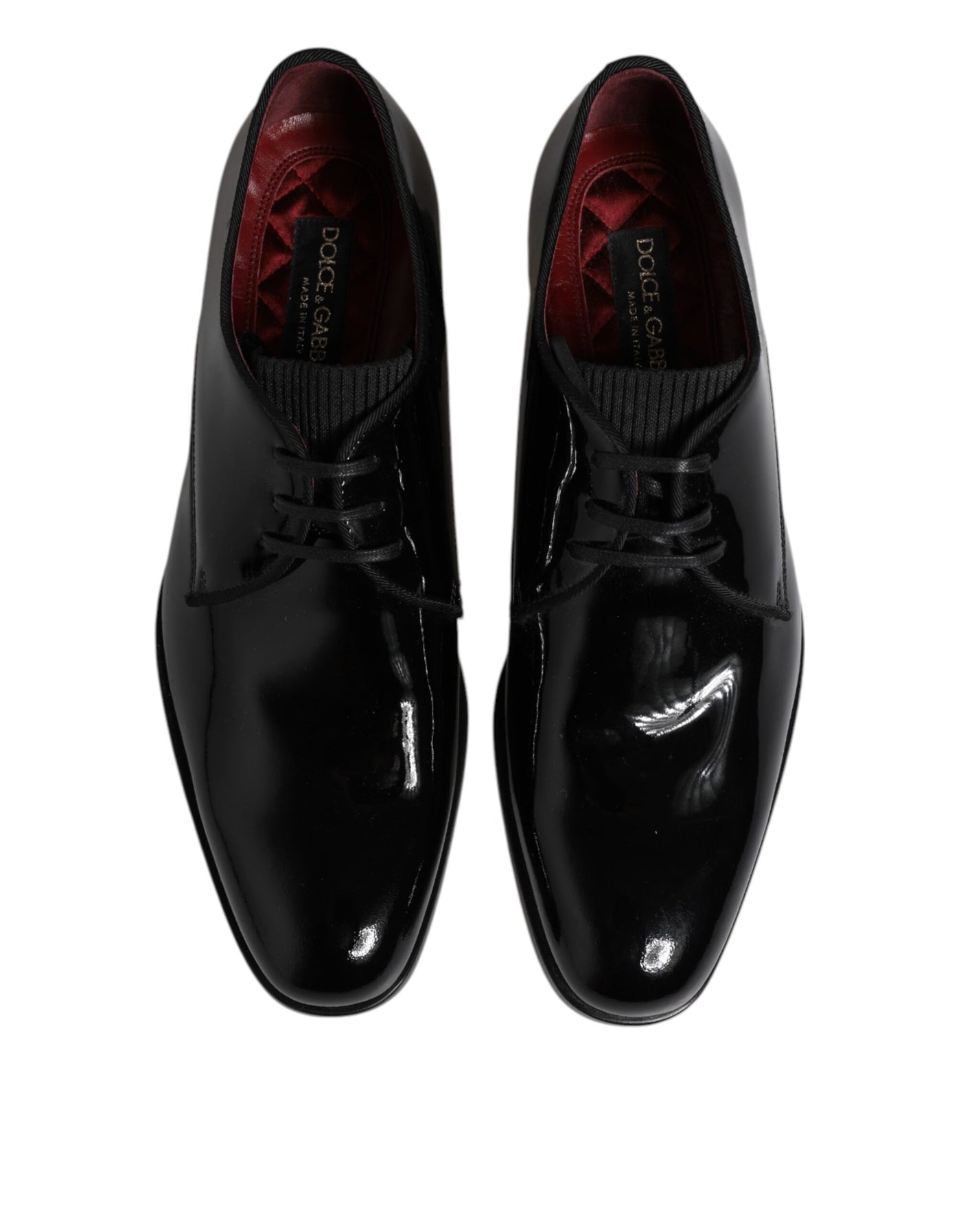 Dolce &amp; Gabbana Zwarte Leren Veterschoenen voor Heren