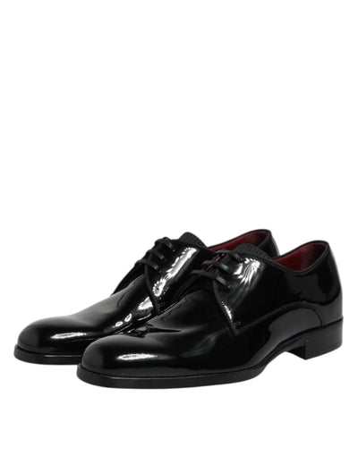 Dolce &amp; Gabbana Zwarte Leren Veterschoenen voor Heren
