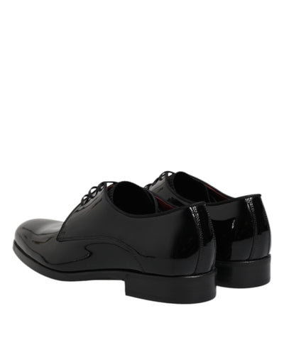 Dolce &amp; Gabbana Zwarte Leren Veterschoenen voor Heren