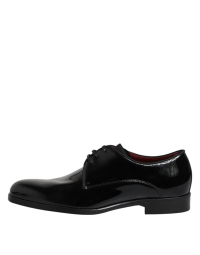 Dolce &amp; Gabbana Zwarte Leren Veterschoenen voor Heren
