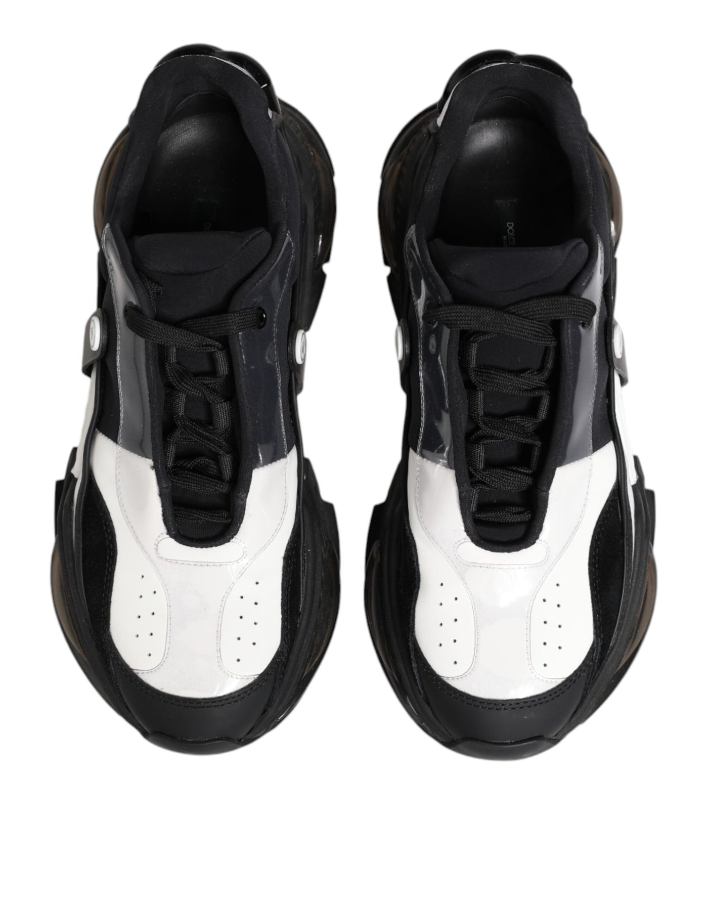 Dolce &amp; Gabbana Wit Zwart Logo Airmaster Sneakers Schoenen