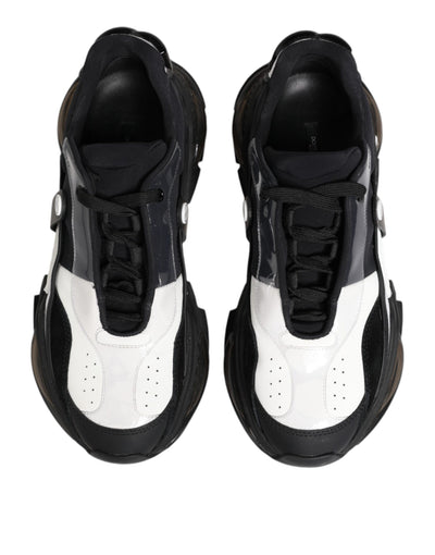 Dolce &amp; Gabbana Wit Zwart Logo Airmaster Sneakers Schoenen