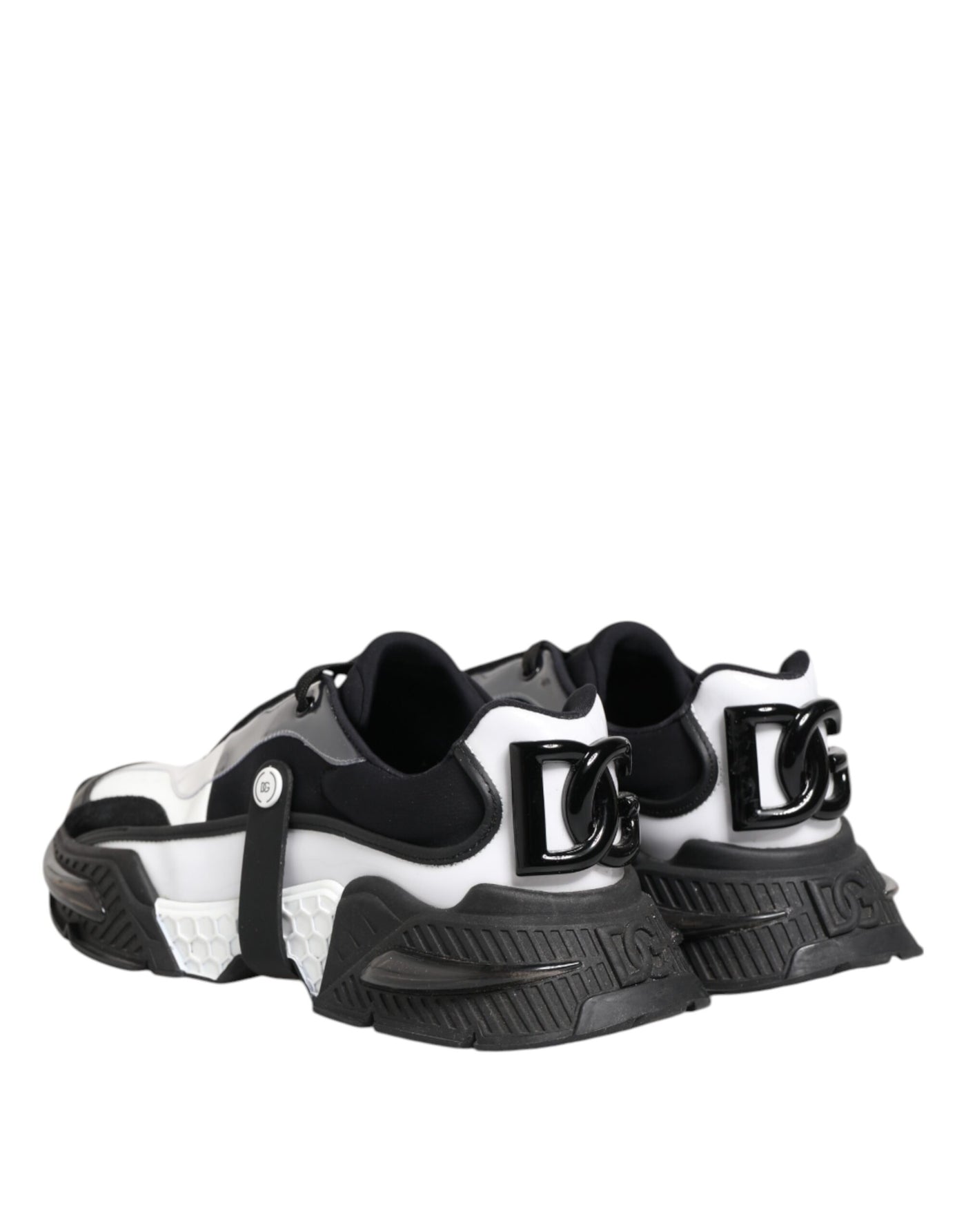 Dolce &amp; Gabbana Wit Zwart Logo Airmaster Sneakers Schoenen