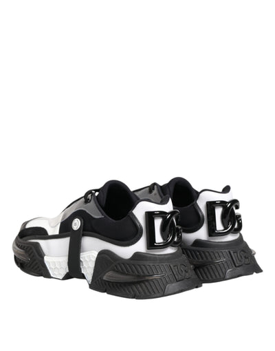 Dolce &amp; Gabbana Wit Zwart Logo Airmaster Sneakers Schoenen