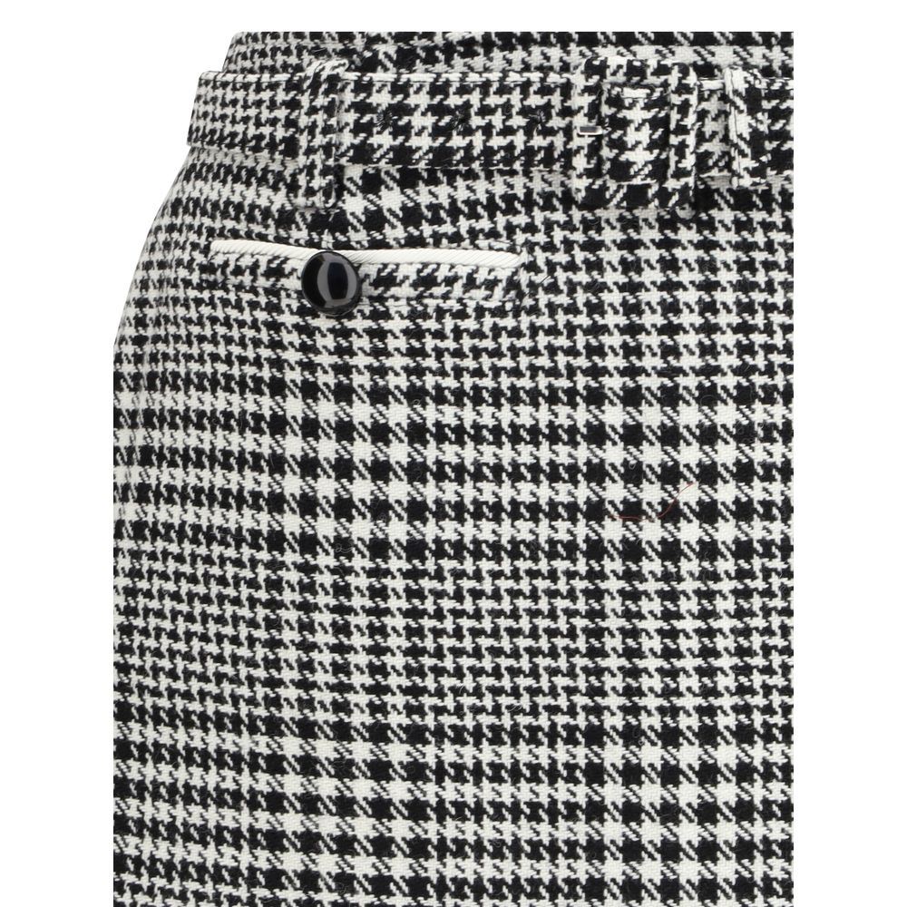Autoportrait Pantalon-jupe en laine pied-de-poule