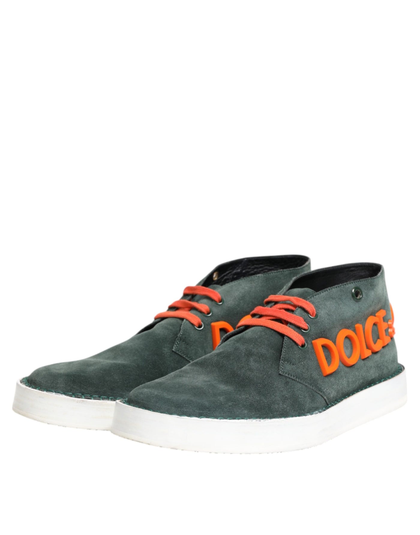 Dolce &amp; Gabbana Groene Derby Logo Casual Heren Sneakers Schoenen