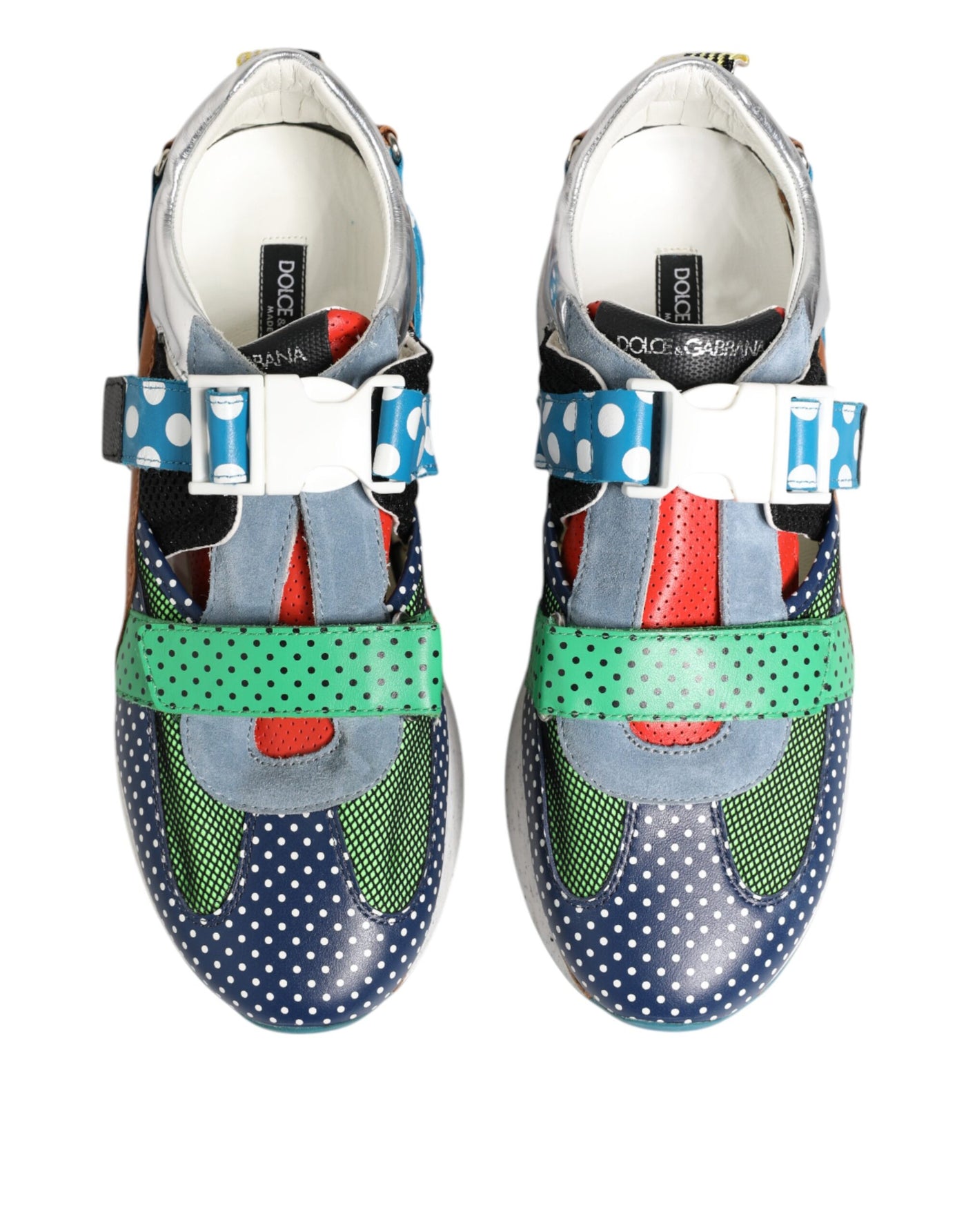 Dolce &amp; Gabbana Multicolor leren lage sneakers