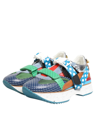 Dolce &amp; Gabbana Multicolor leren lage sneakers