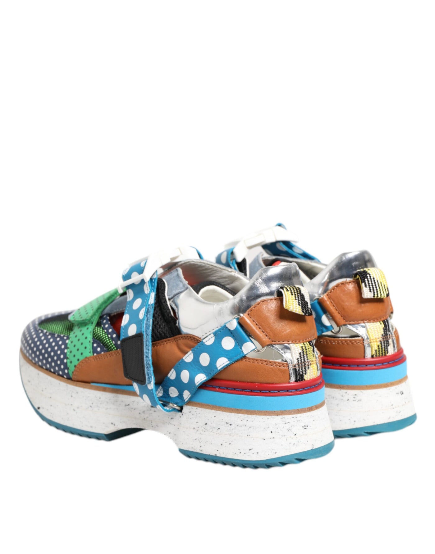 Dolce &amp; Gabbana Multicolor leren lage sneakers