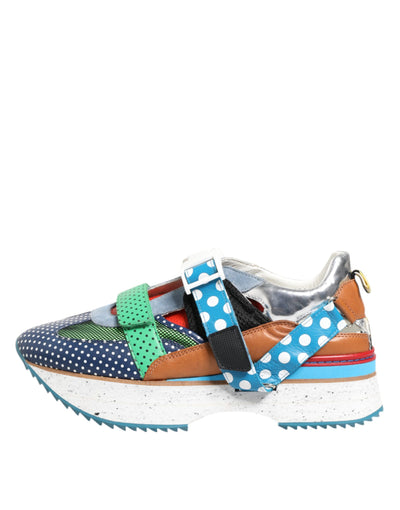 Dolce &amp; Gabbana Multicolor leren lage sneakers