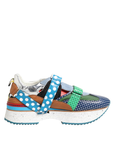 Dolce &amp; Gabbana Multicolor leren lage sneakers