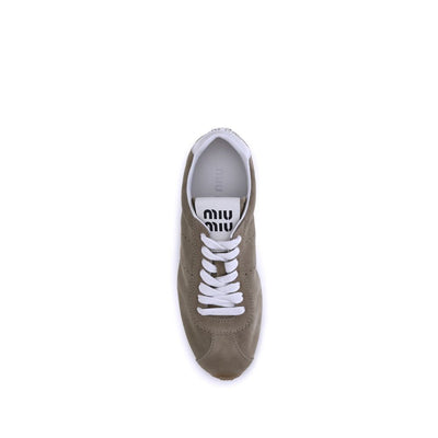 Miu Miu Suède Plume Sneakers