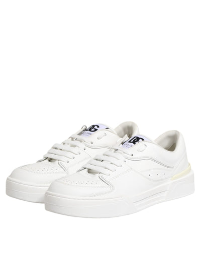 Dolce &amp; Gabbana witte Miami leren lage sneakers