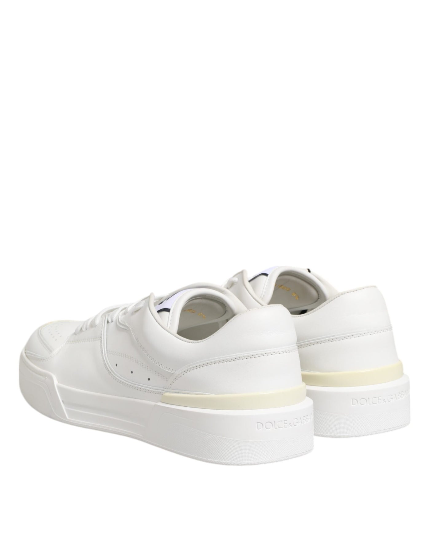 Dolce &amp; Gabbana witte Miami leren lage sneakers