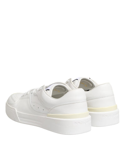 Dolce &amp; Gabbana witte Miami leren lage sneakers