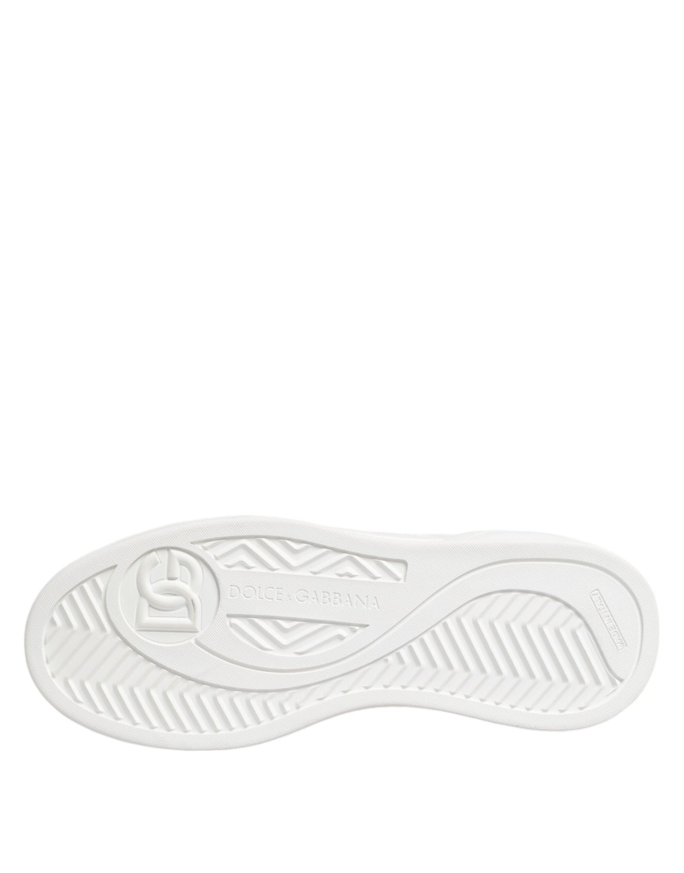 Dolce &amp; Gabbana witte Miami leren lage sneakers