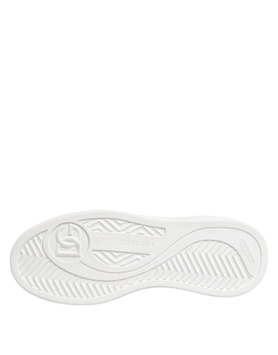 Dolce &amp; Gabbana witte Miami leren lage sneakers