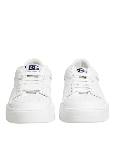 Dolce &amp; Gabbana witte Miami leren lage sneakers