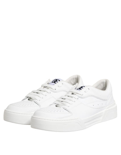 Dolce &amp; Gabbana witte Miami leren lage sneakers