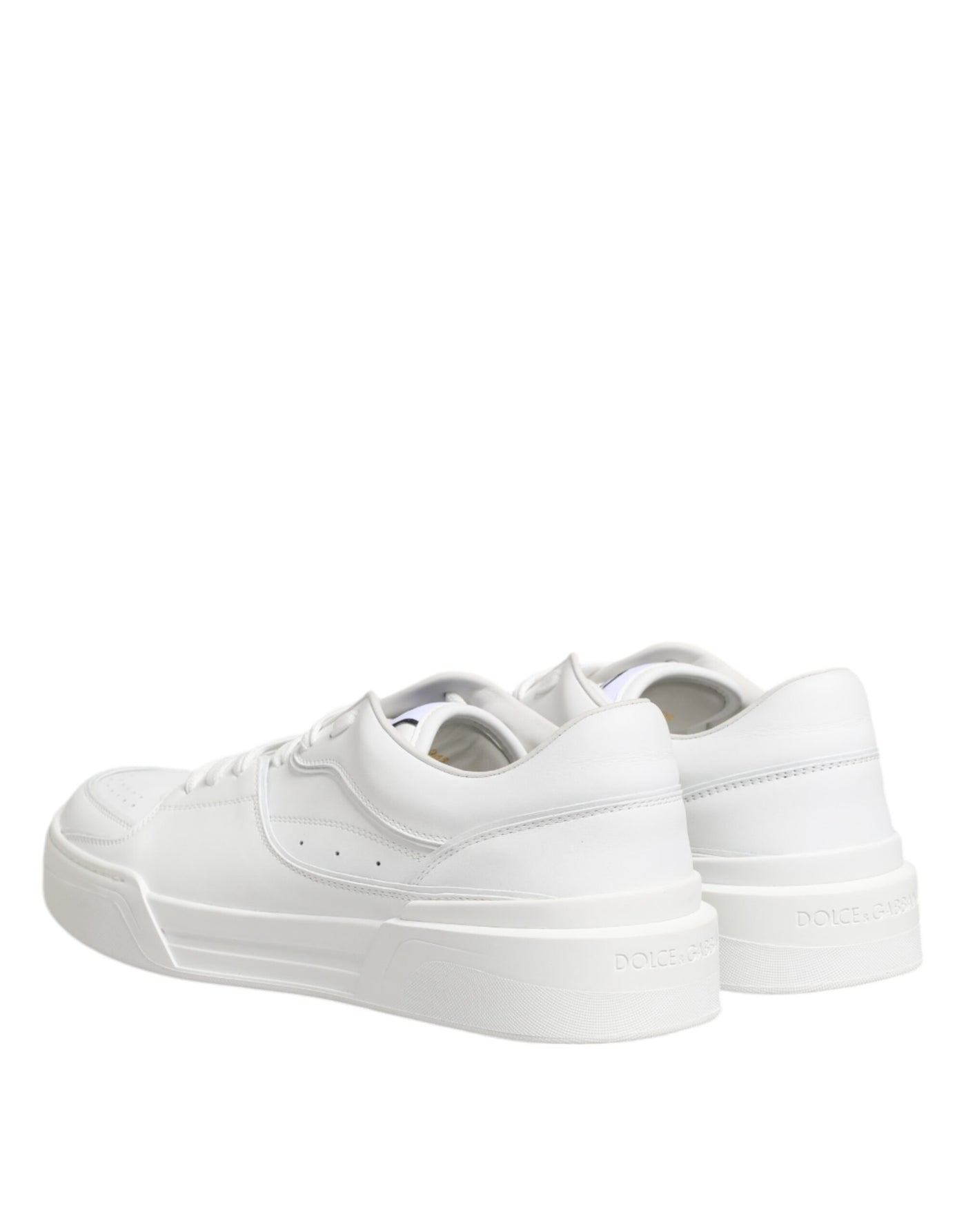 Dolce &amp; Gabbana witte Miami leren lage sneakers