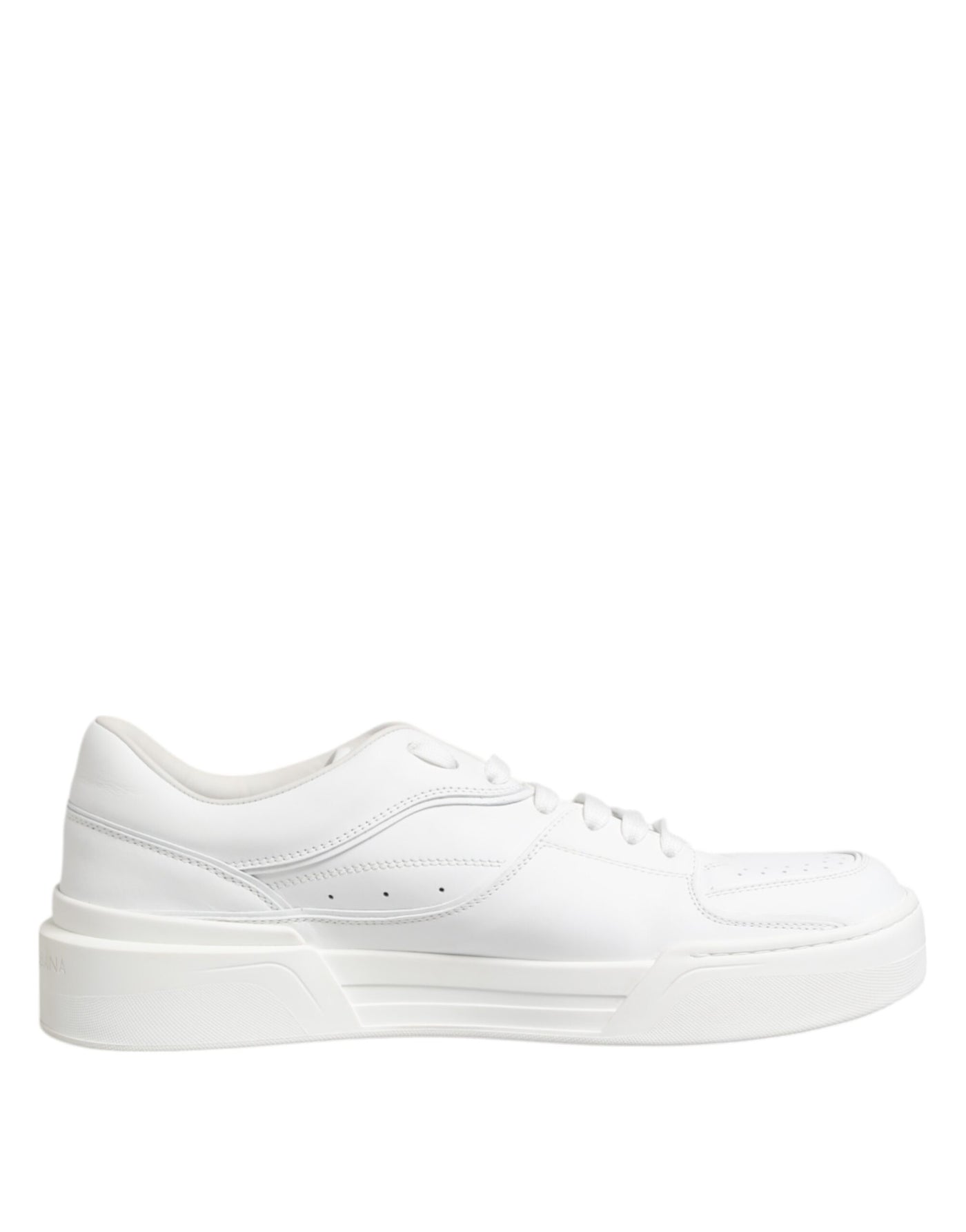 Dolce &amp; Gabbana witte Miami leren lage sneakers