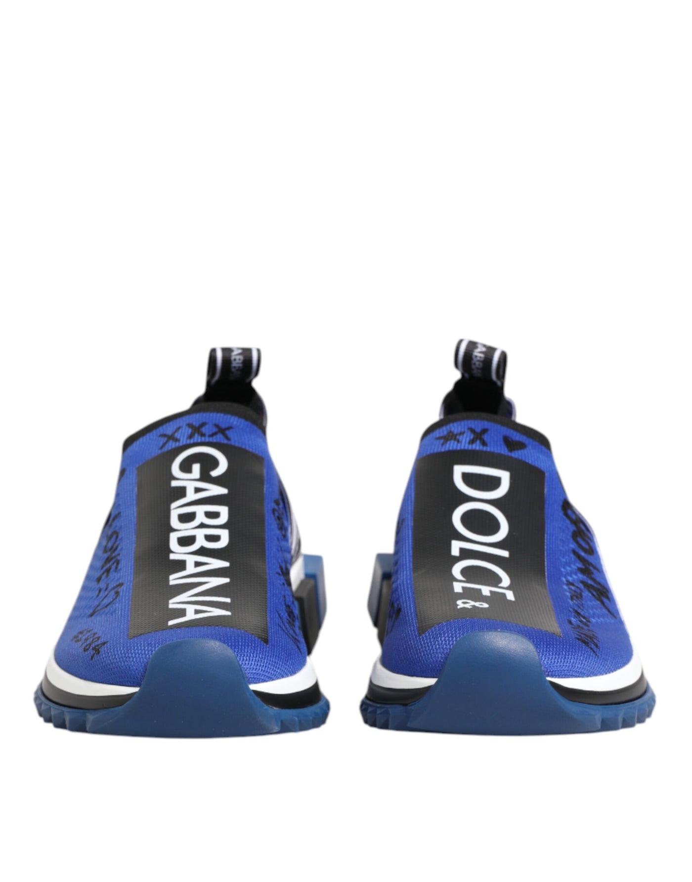 Dolce &amp; Gabbana Blue Logo Low Top Sorrento Sneakers Schoenen