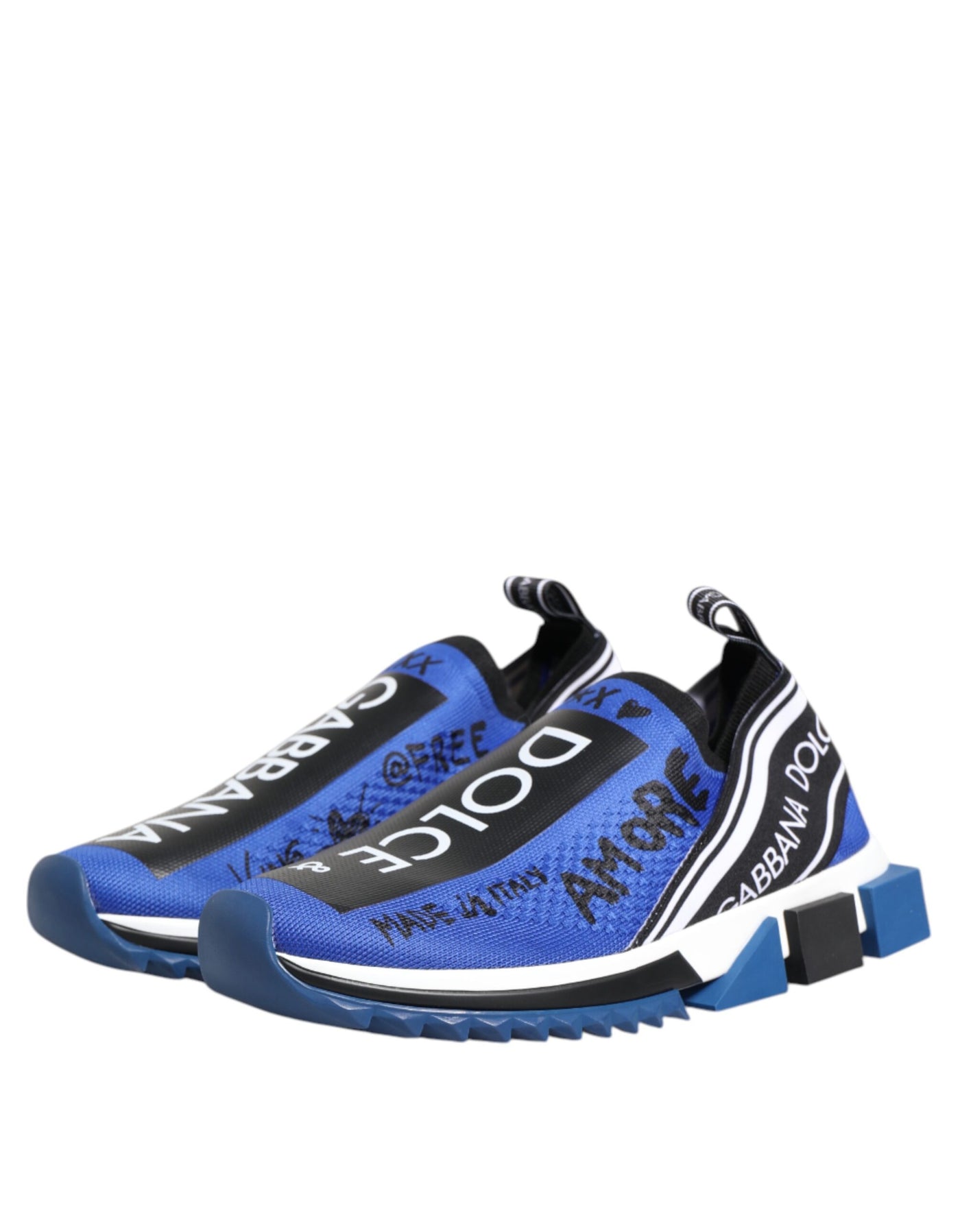 Dolce &amp; Gabbana Blue Logo Low Top Sorrento Sneakers Schoenen