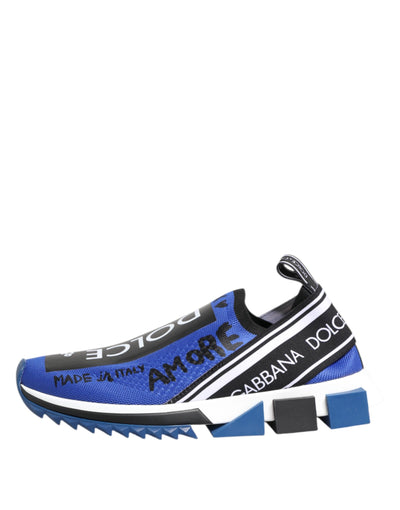 Dolce &amp; Gabbana Blue Logo Low Top Sorrento Sneakers Schoenen