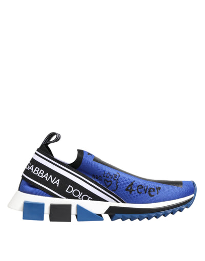 Dolce &amp; Gabbana Blue Logo Low Top Sorrento Sneakers Schoenen