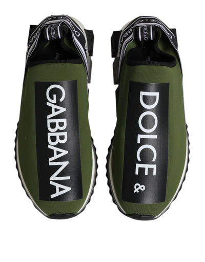 Dolce &amp; Gabbana Green Logo Low Top Sorrento Heren Sneakers Schoenen
