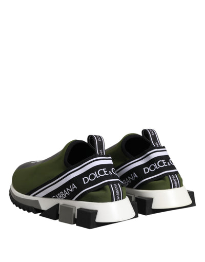 Dolce &amp; Gabbana Green Logo Low Top Sorrento Heren Sneakers Schoenen