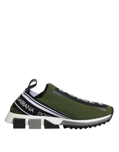 Dolce &amp; Gabbana Green Logo Low Top Sorrento Heren Sneakers Schoenen