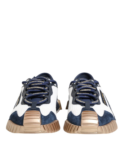 Dolce &amp; Gabbana Blauw Wit Lage NS1 Heren Sneakers Schoenen