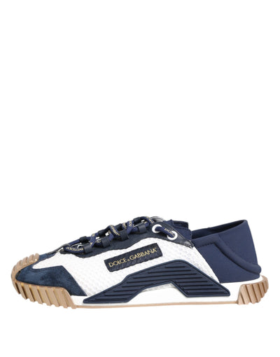 Dolce &amp; Gabbana Blauw Wit Lage NS1 Heren Sneakers Schoenen