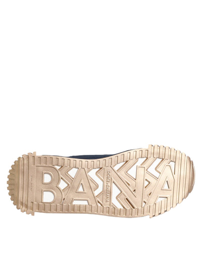 Dolce &amp; Gabbana Blauw Wit Lage NS1 Heren Sneakers Schoenen