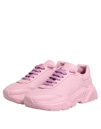 Dolce &amp; Gabbana roze leren Daymaster lage sneakers
