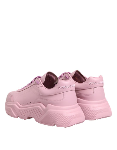 Dolce &amp; Gabbana roze leren Daymaster lage sneakers