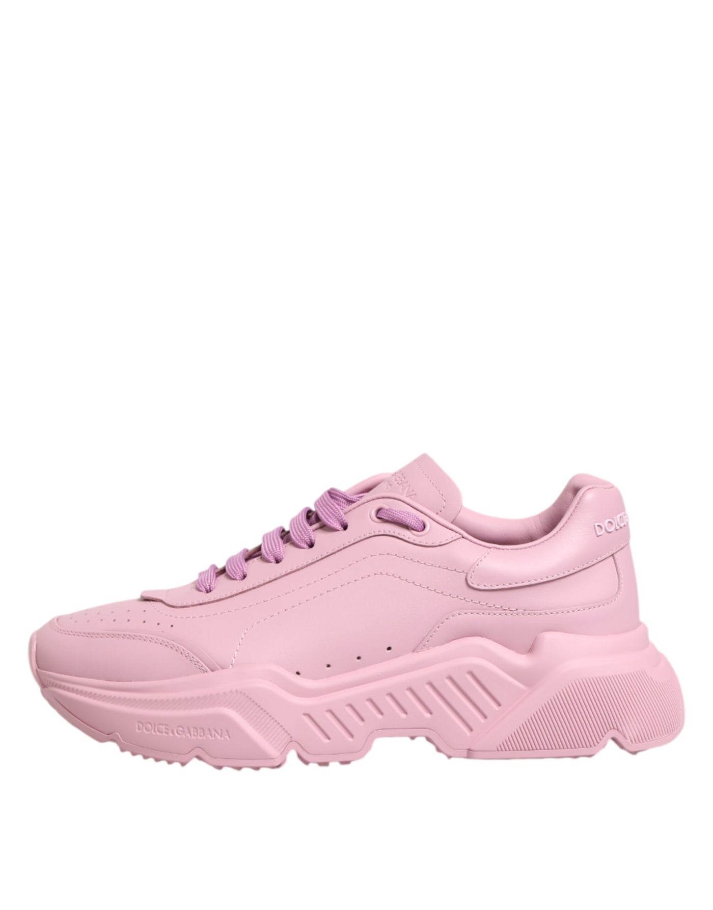 Dolce &amp; Gabbana roze leren Daymaster lage sneakers
