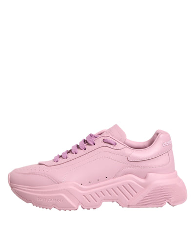 Dolce &amp; Gabbana roze leren Daymaster lage sneakers