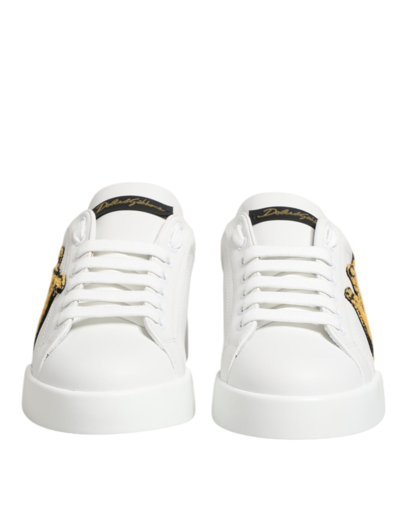 Dolce &amp; Gabbana White Crown Patch Portofino Heren Sneakers Schoenen