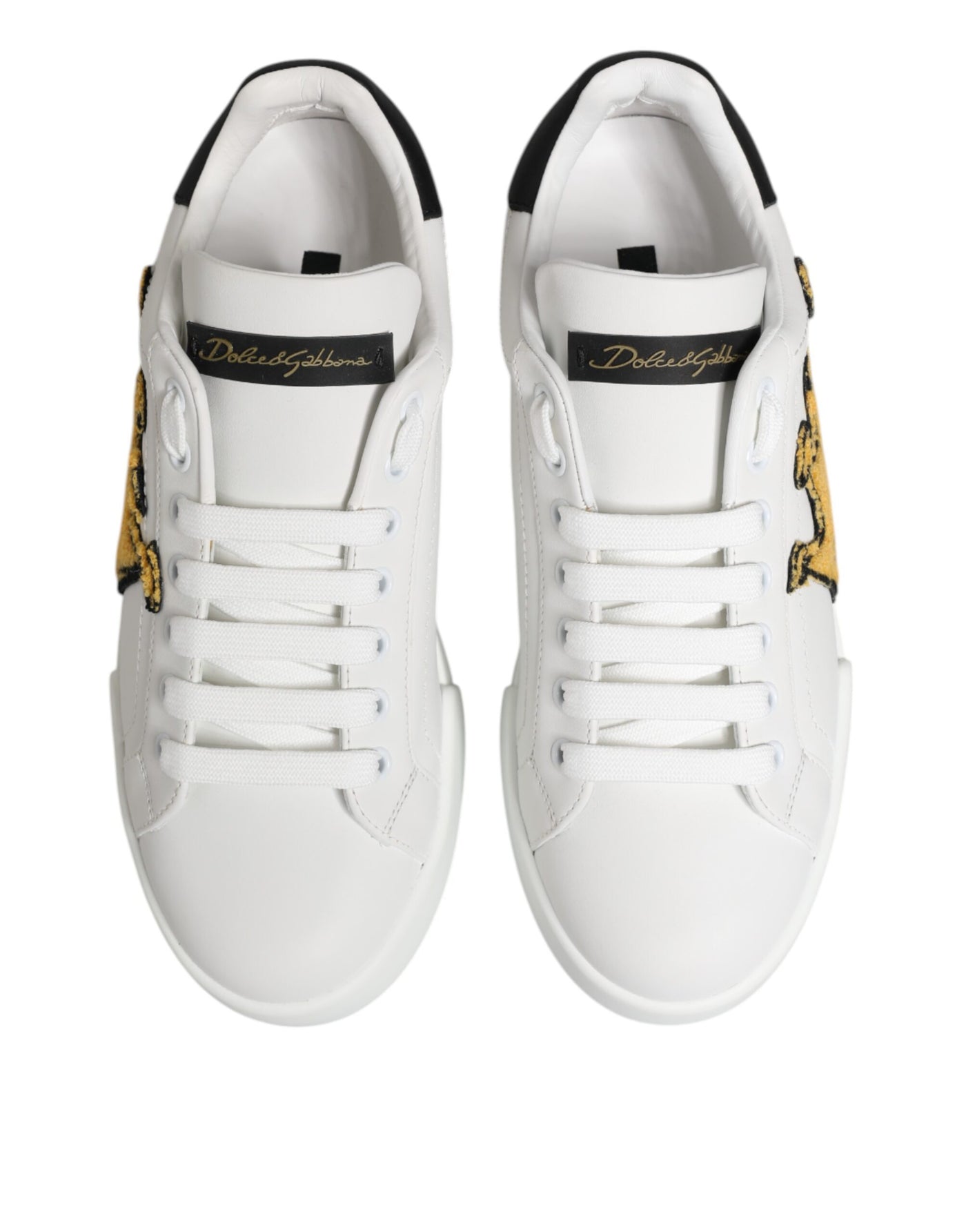 Dolce &amp; Gabbana White Crown Patch Portofino Heren Sneakers Schoenen