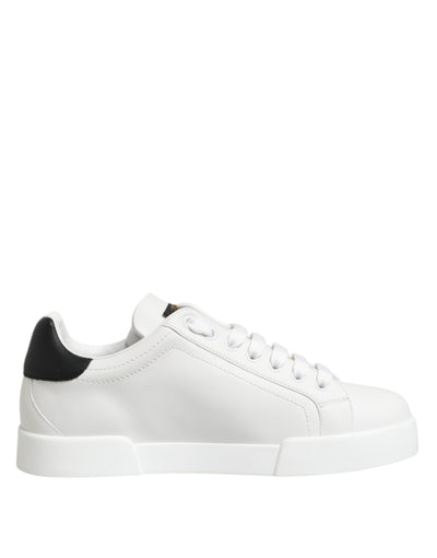 Dolce &amp; Gabbana White Crown Patch Portofino Heren Sneakers Schoenen
