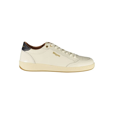 Baskets Blauer en cuir blanc pour hommes