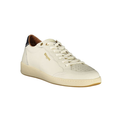 Baskets Blauer en cuir blanc pour hommes