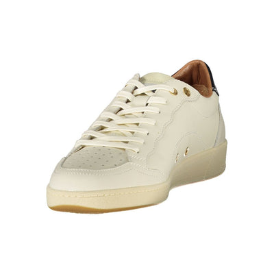 Baskets Blauer en cuir blanc pour hommes