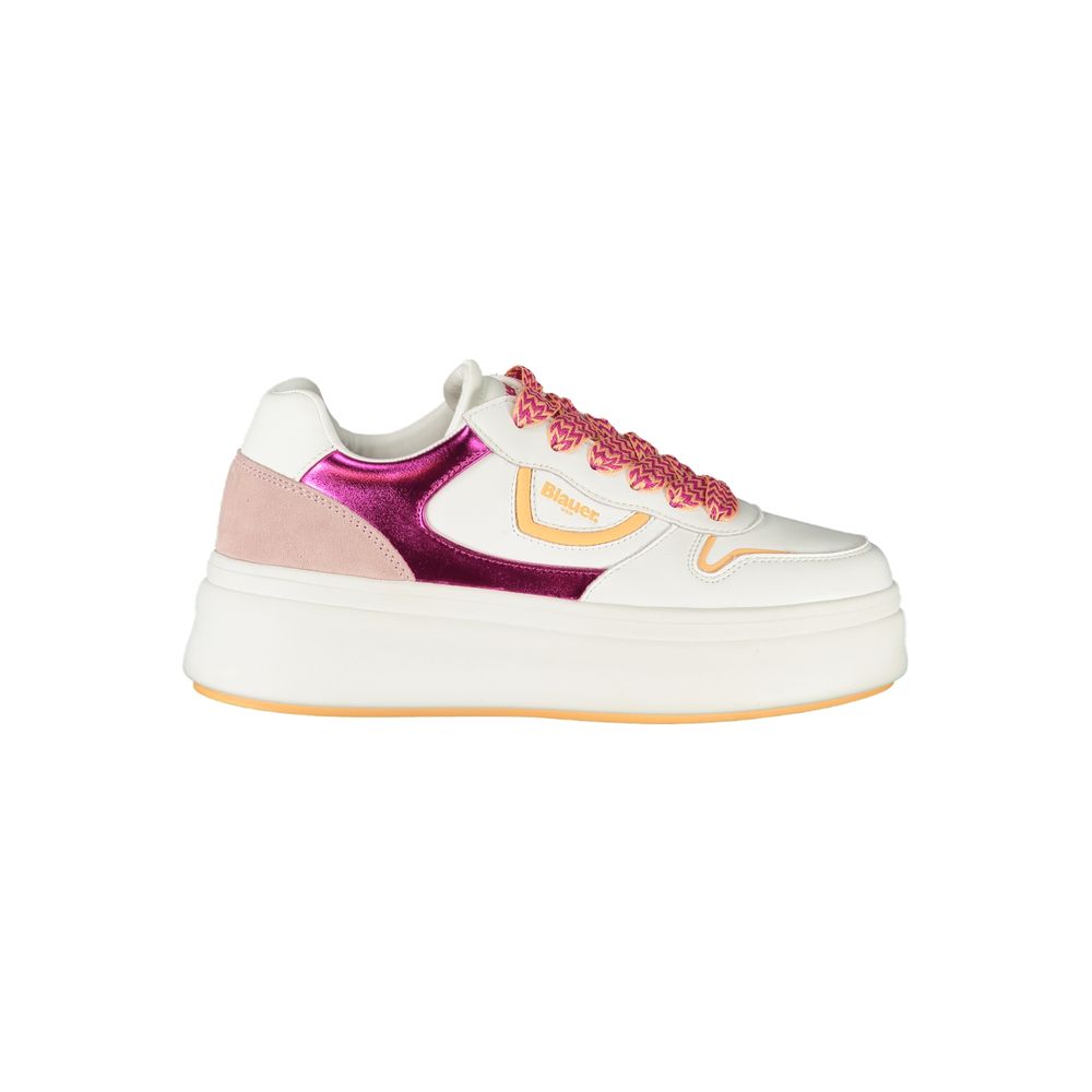 Baskets Blauer en cuir blanc pour femme