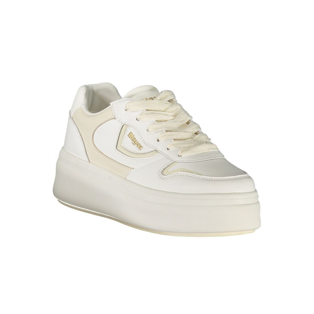 Baskets Blauer en cuir blanc pour femme