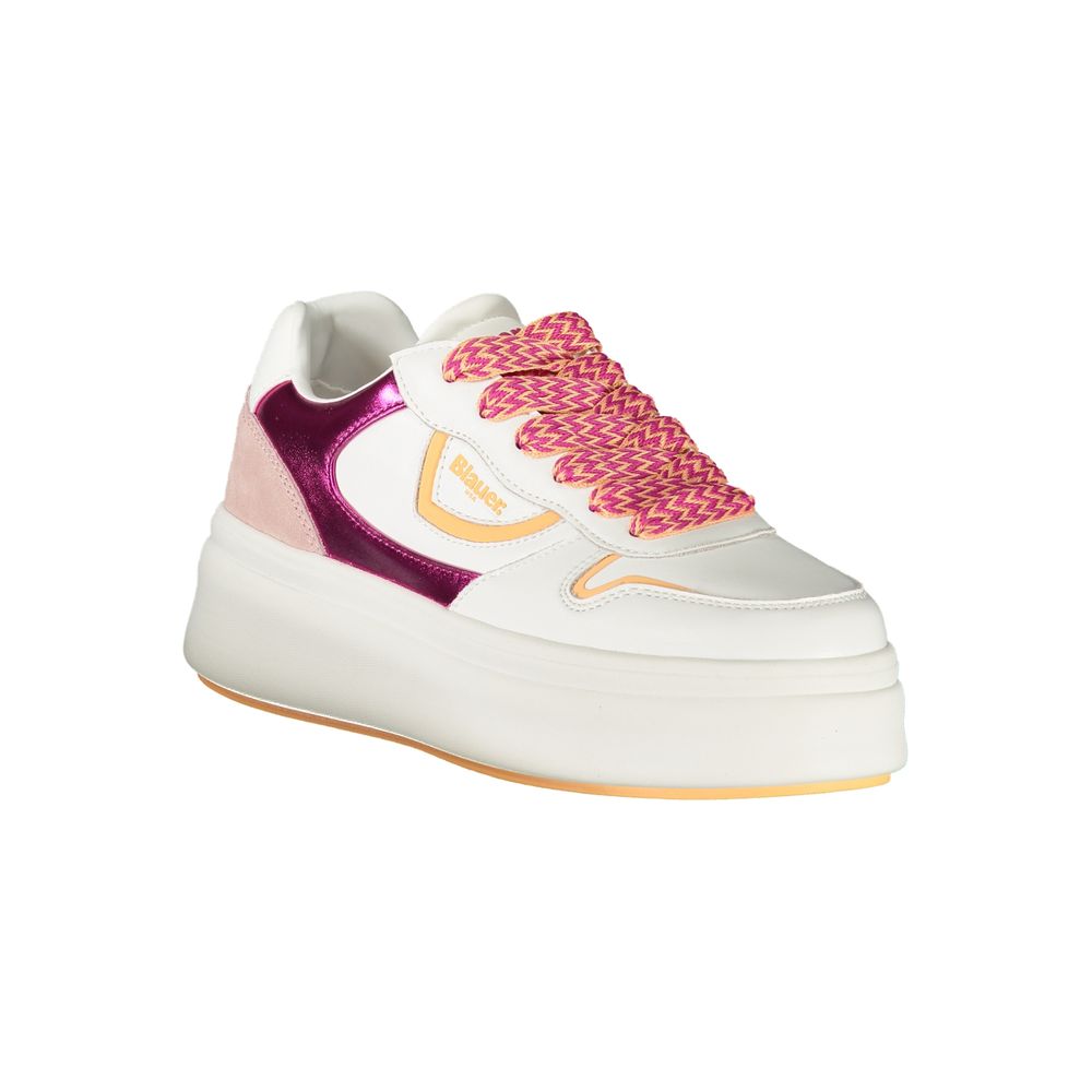 Baskets Blauer en cuir blanc pour femme