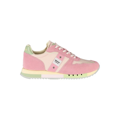Baskets Blauer en cuir rose pour femme