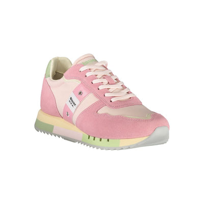 Baskets Blauer en cuir rose pour femme